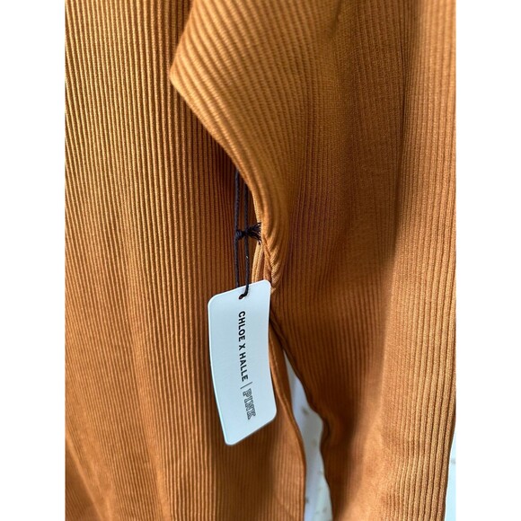 NWT Victoria's Secret PINK x Chloe Halle Stretch Ribbed Bodycon Midi Dress XXL - Picture 5 of 8